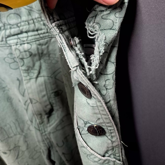 Rip N Dip Scribble Print Overalls Size 32 - Picture 5 of 7